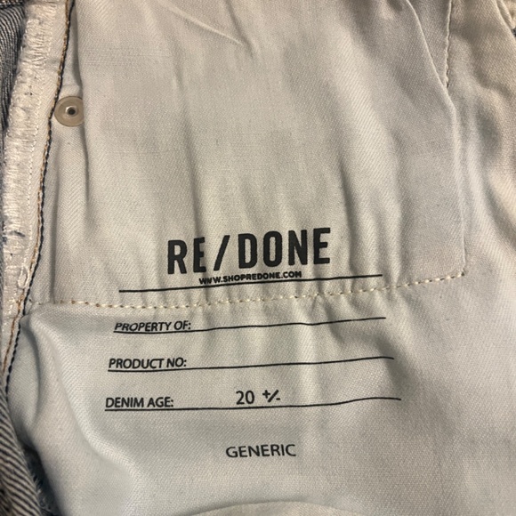 Re/Done High Rise Jeans - Size 28 - Picture 7 of 10